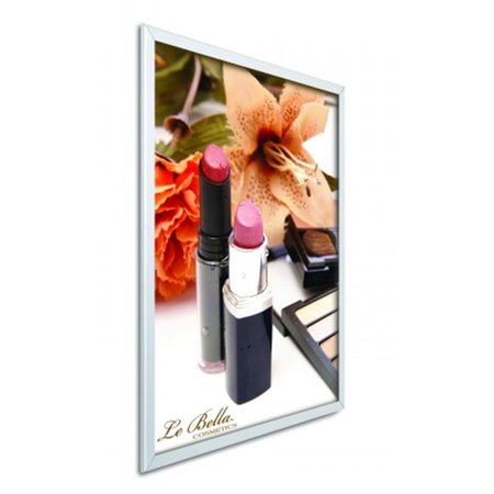 TESTRITE VISUAL PRODUCTS Easy-Open SnapFrames 8.5 in. X 11 in.Easy Open Snap Frame-Silver ME2-S